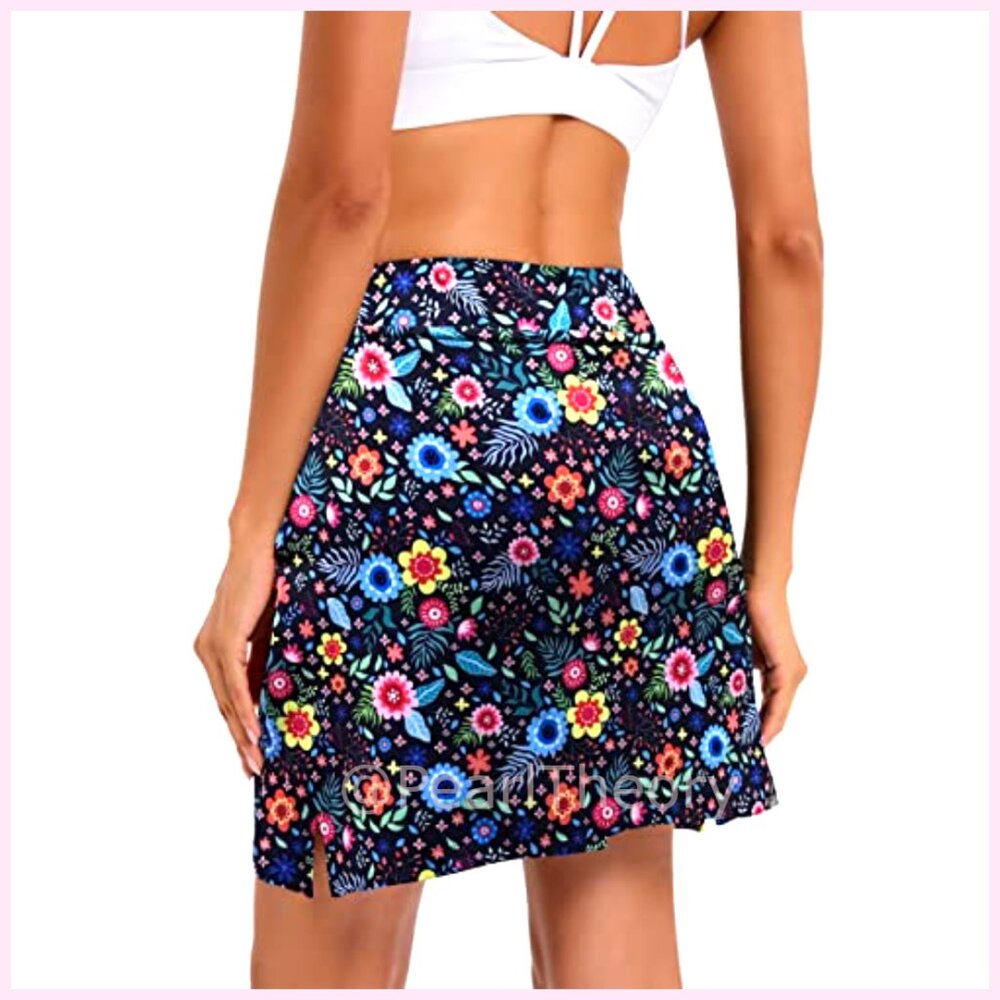 Polyester Blend Athletic Skort With Hidden Pocket… - image 6
